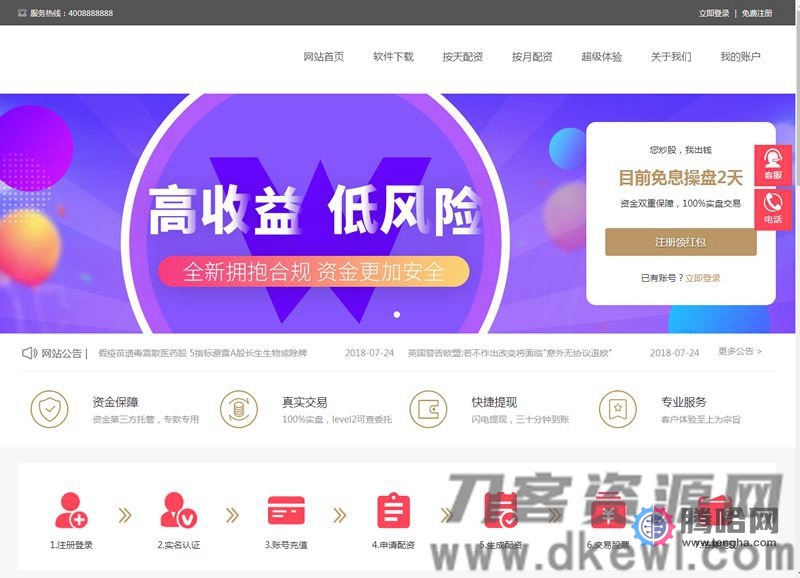 PHP配资系统源码 策略买点,策略A股系统,完美运行插图