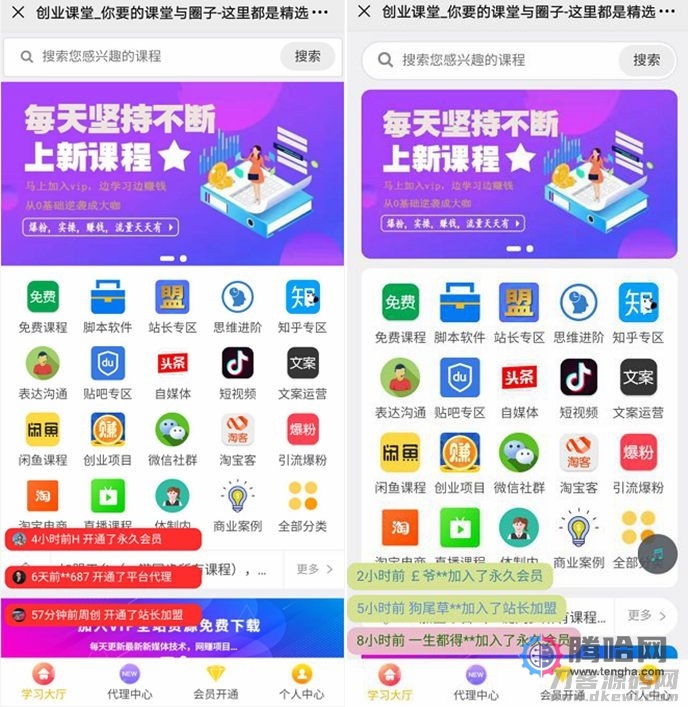 课堂知识付费系统源码 带课程数据+一键同步功能插图