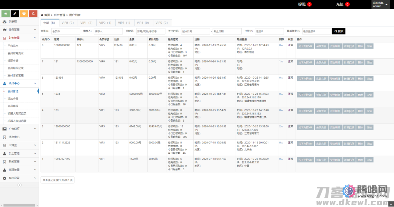 【点赞任务系统】多语言版[中文+英文+泰语+繁体]已修复BUG[上传漏洞+已清后门]插图(6)